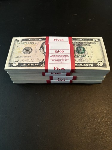 Bills 5 uncirculated - bills, five