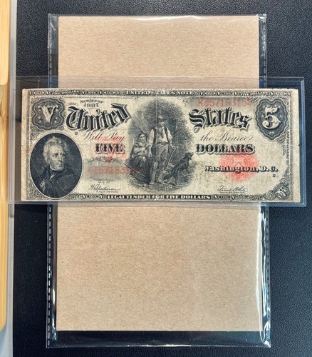 1907 5 legal - $5, tender