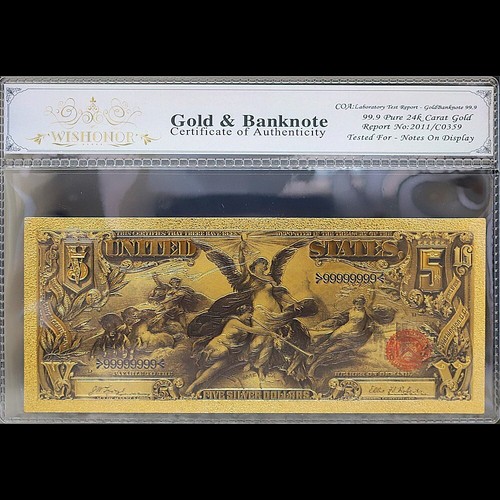 Gold 1896 five dollars - $5,